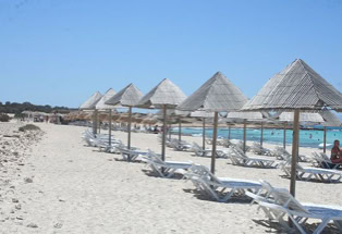 Chrissi. Griechische Insel für einen Tagesausflug von Kreta.