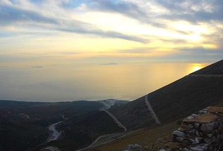 Blick auf die diapontischen Inseln von Korfu