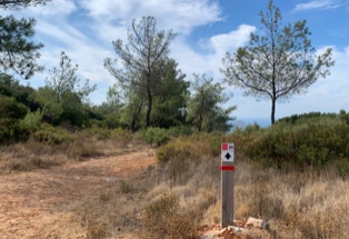 gut markierte Wanderwege, Insel Samos.