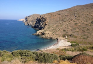 einsamer Strand auf Amorgos