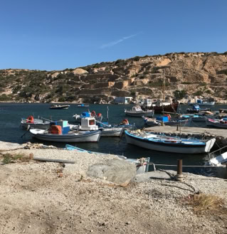 Kimolos. Kleine griechische Insel bei Milos.