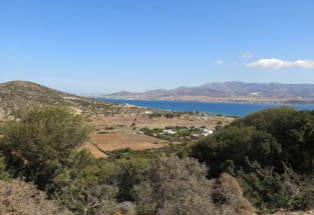 Antiparos, Blick auf Paros
